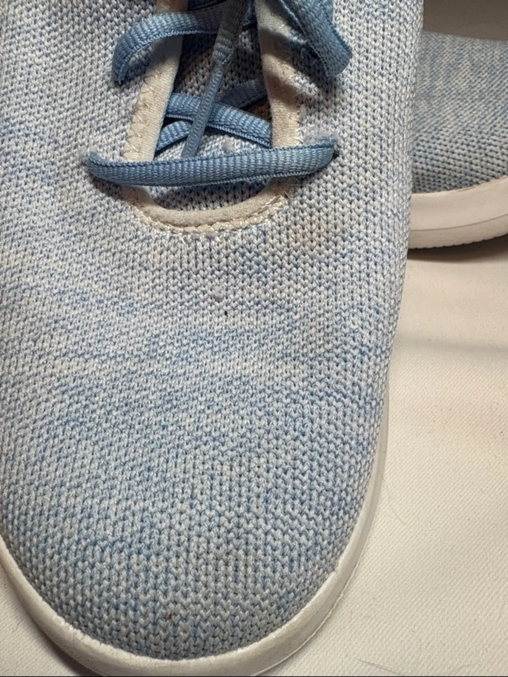Kizik Light Blue Knit Athletic Slip On Sneakers Size 10.5 D